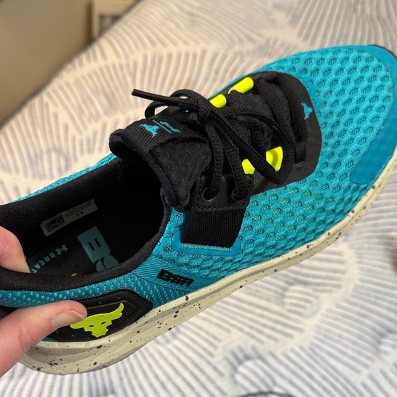Under Armour Teal and Black Project Rock BSR 4 Men's Training Shoes - Picture 5 of 7